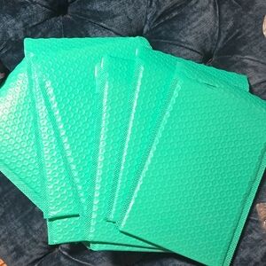 Teal Bubble Mailers 7x10. Set of 15
